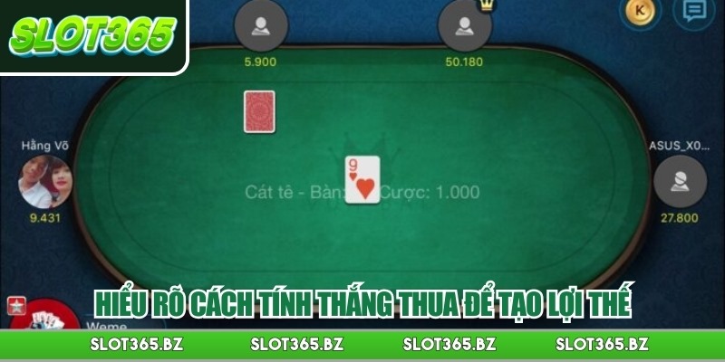 Hiểu rõ cách tính thắng thua để tạo lợi thế
