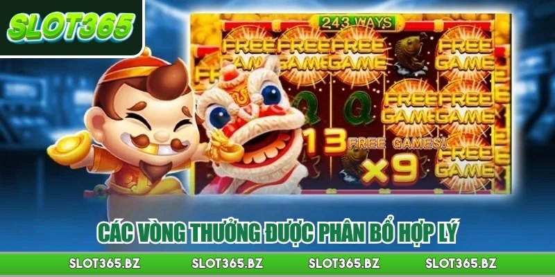 Các vòng thưởng được phân bổ hợp lý